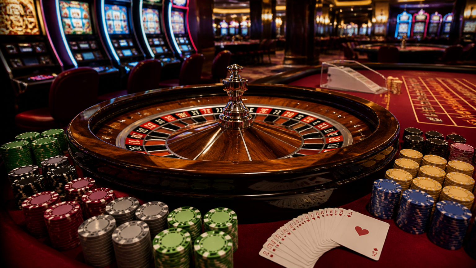 ライブカジノハウス 出金とSlots Casinosを選ぶ際に見るべきポイント Casino chips and roulette table representing online casino gaming